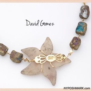 David Gomez Jewelry - David Gomez Nuggets Chalcopyrite 14K Necklace David Gomez Jewelry - David Gomez Nuggets Chalcopyrite 14K Necklace